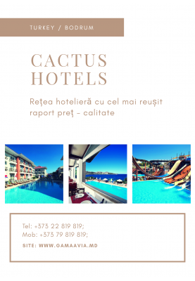 Bodrum! Rețeaua hotelieră CACTUS! de la 379 €!