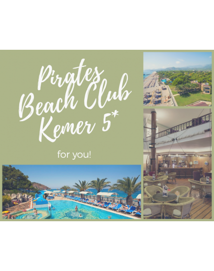 Turcia! Pirates Beach Club Kemer 5* - 496 €