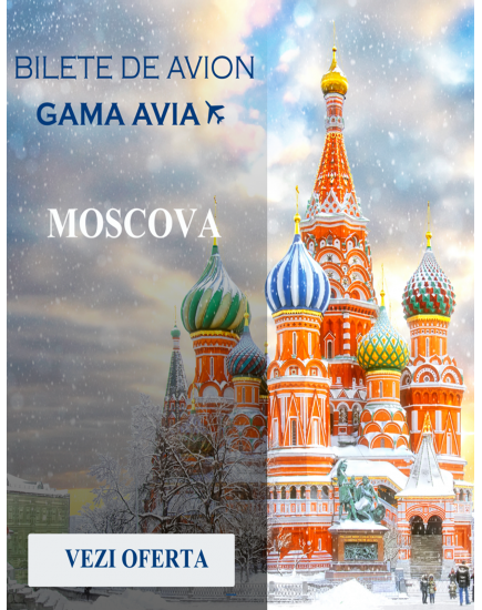 Bilete de avion spre Moscova! Zbor din Chisinau!