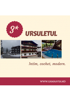 PREDEAL! HOTEL URSULETUL 3*!  119 €!